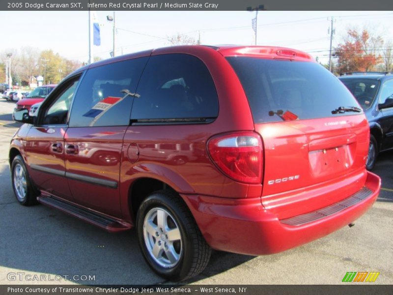 Inferno Red Crystal Pearl / Medium Slate Gray 2005 Dodge Caravan SXT