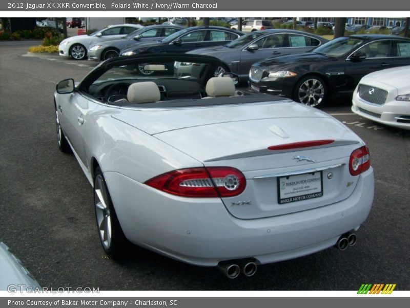 Polaris White / Ivory/Warm Charcoal 2012 Jaguar XK XKR Convertible