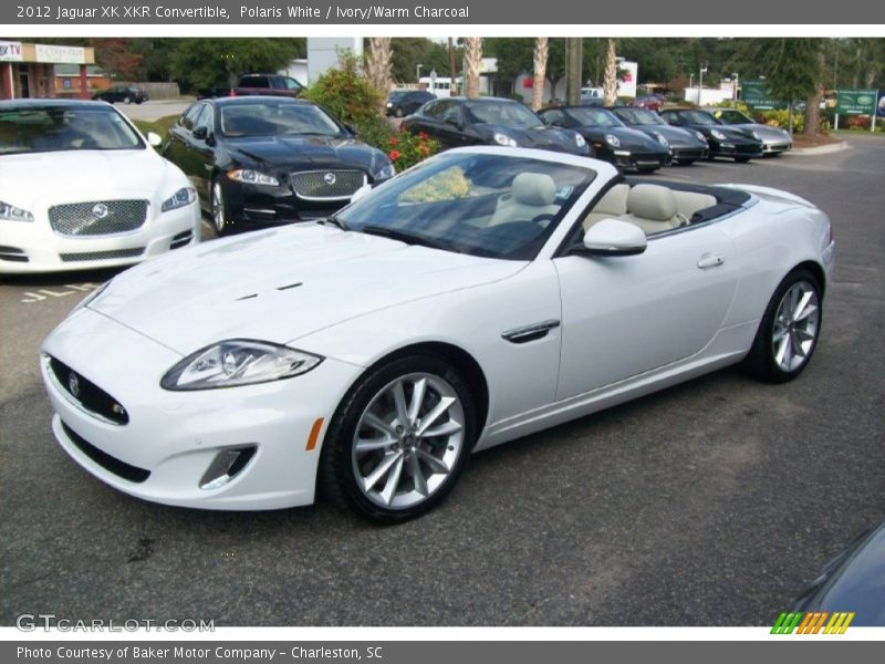 Polaris White / Ivory/Warm Charcoal 2012 Jaguar XK XKR Convertible