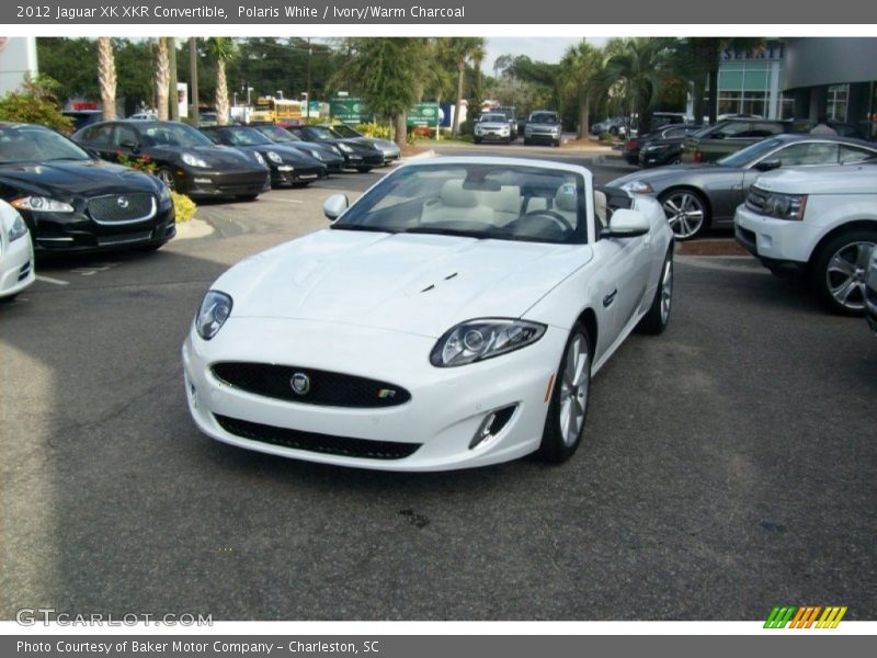 Polaris White / Ivory/Warm Charcoal 2012 Jaguar XK XKR Convertible