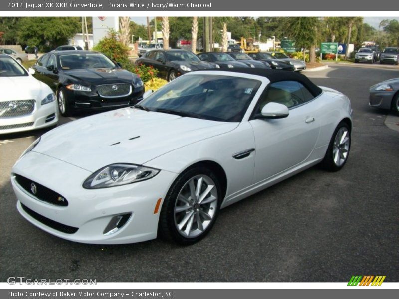 Polaris White / Ivory/Warm Charcoal 2012 Jaguar XK XKR Convertible