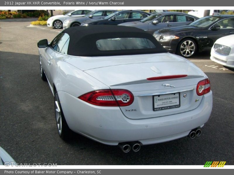 Polaris White / Ivory/Warm Charcoal 2012 Jaguar XK XKR Convertible