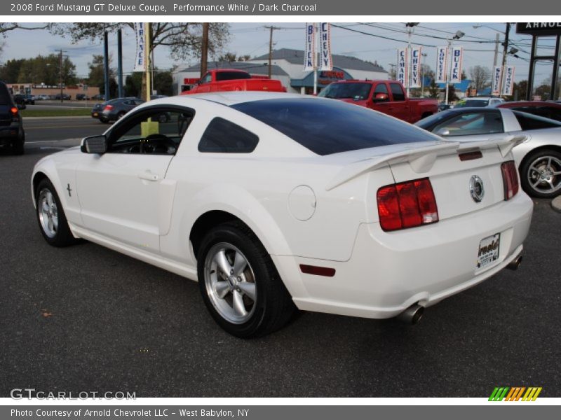 Performance White / Dark Charcoal 2008 Ford Mustang GT Deluxe Coupe