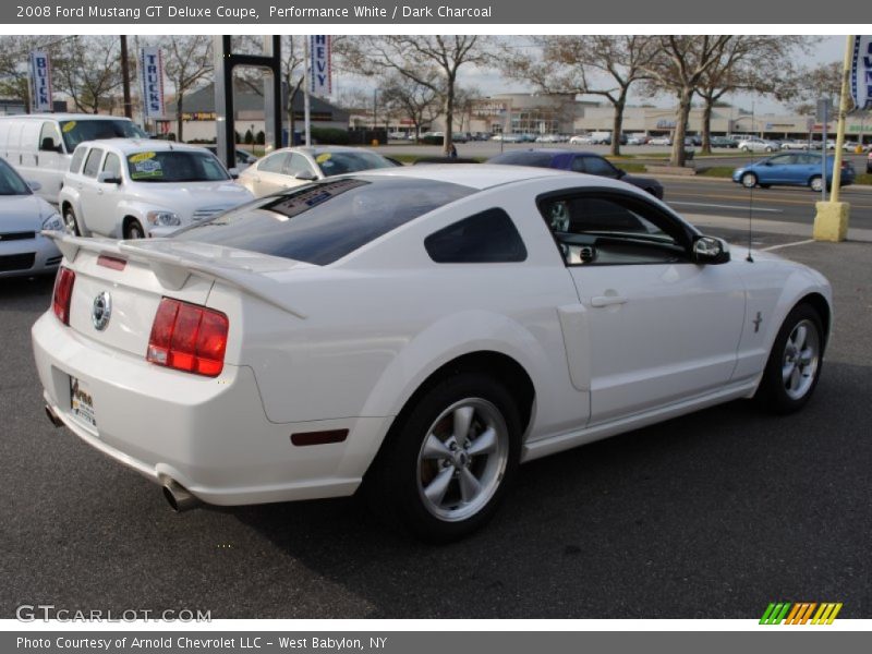 Performance White / Dark Charcoal 2008 Ford Mustang GT Deluxe Coupe