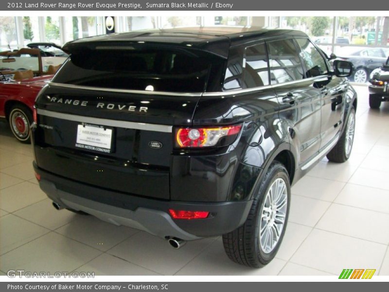 Sumatra Black Metallic / Ebony 2012 Land Rover Range Rover Evoque Prestige