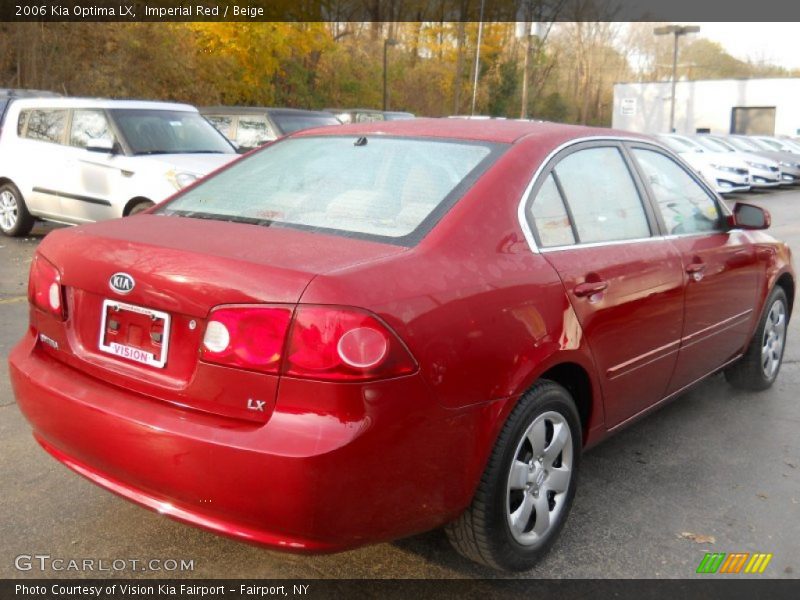 Imperial Red / Beige 2006 Kia Optima LX