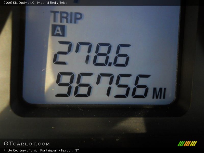 Imperial Red / Beige 2006 Kia Optima LX