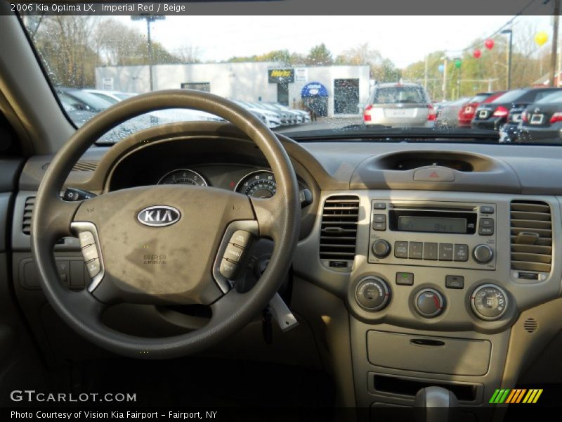 Imperial Red / Beige 2006 Kia Optima LX