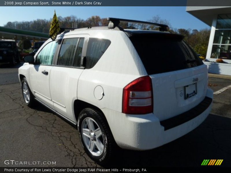 Stone White / Dark Slate Gray 2008 Jeep Compass Sport