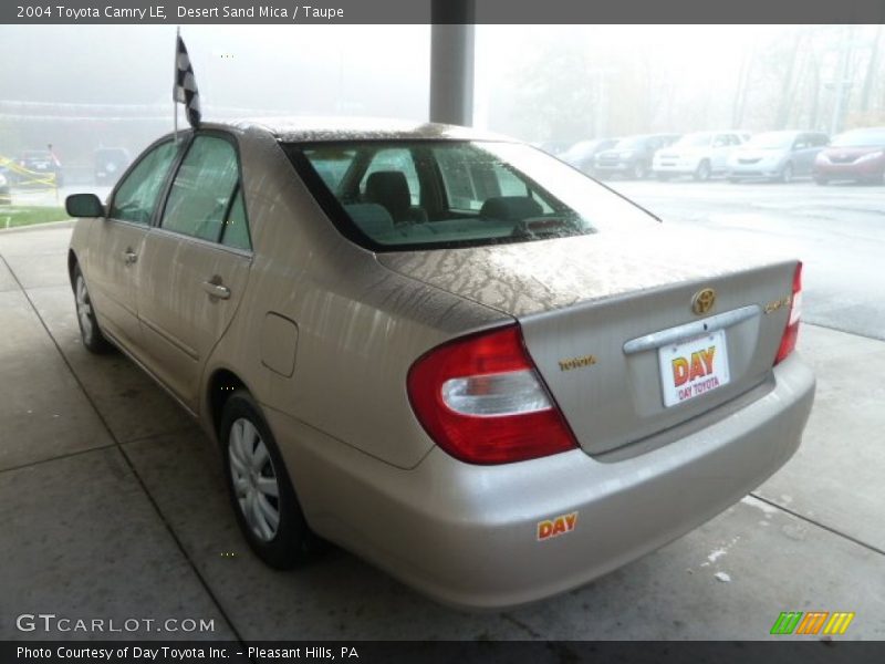 Desert Sand Mica / Taupe 2004 Toyota Camry LE