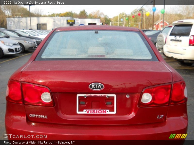 Imperial Red / Beige 2006 Kia Optima LX