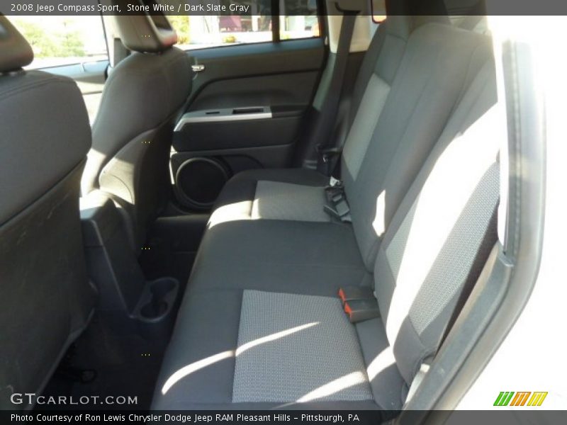 Stone White / Dark Slate Gray 2008 Jeep Compass Sport