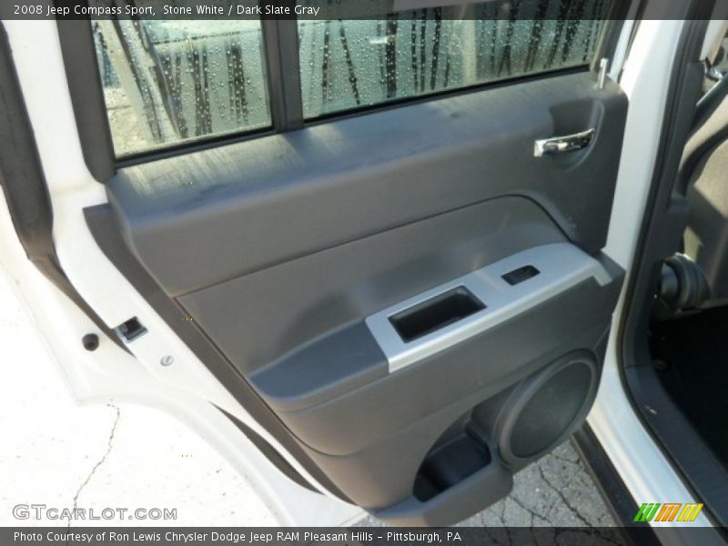 Stone White / Dark Slate Gray 2008 Jeep Compass Sport