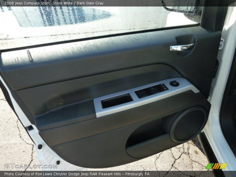 Stone White / Dark Slate Gray 2008 Jeep Compass Sport