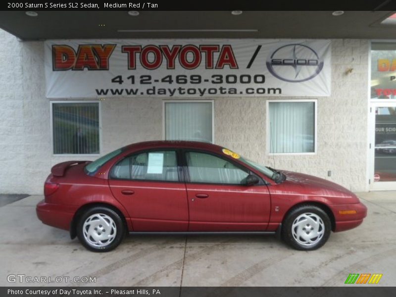 Medium Red / Tan 2000 Saturn S Series SL2 Sedan