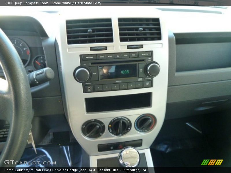 Stone White / Dark Slate Gray 2008 Jeep Compass Sport