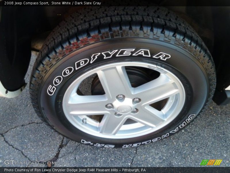 Stone White / Dark Slate Gray 2008 Jeep Compass Sport