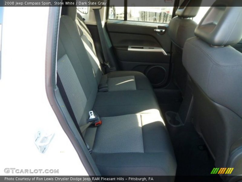 Stone White / Dark Slate Gray 2008 Jeep Compass Sport