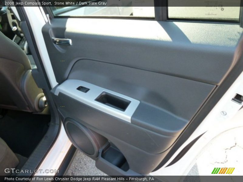 Stone White / Dark Slate Gray 2008 Jeep Compass Sport