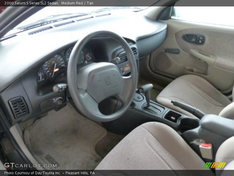 Medium Red / Tan 2000 Saturn S Series SL2 Sedan