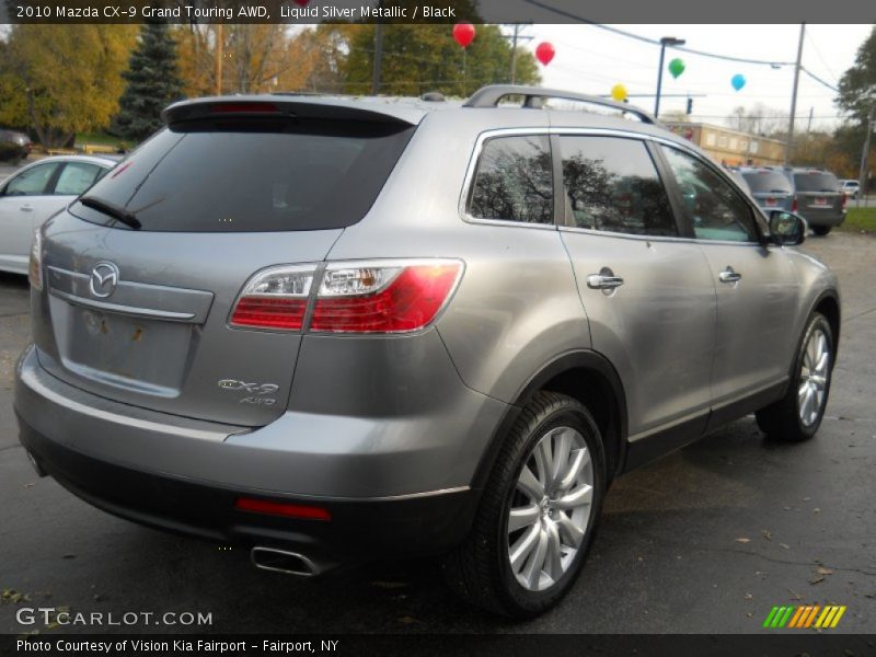 Liquid Silver Metallic / Black 2010 Mazda CX-9 Grand Touring AWD