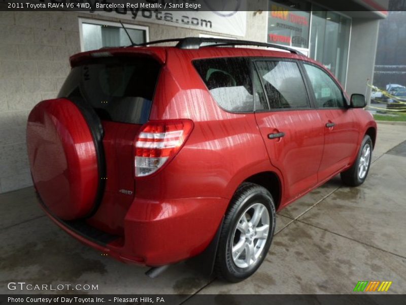 Barcelona Red Metallic / Sand Beige 2011 Toyota RAV4 V6 4WD
