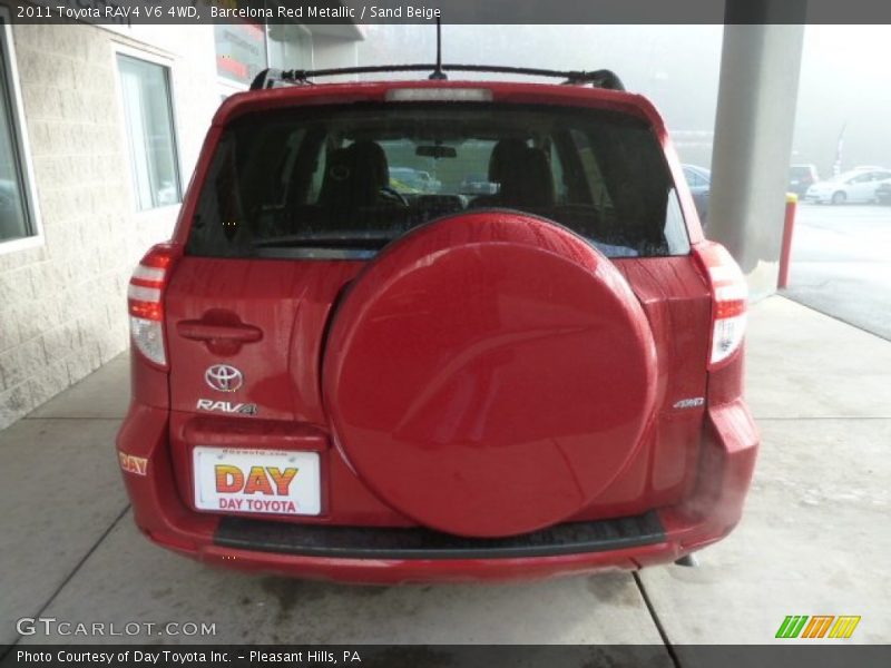 Barcelona Red Metallic / Sand Beige 2011 Toyota RAV4 V6 4WD