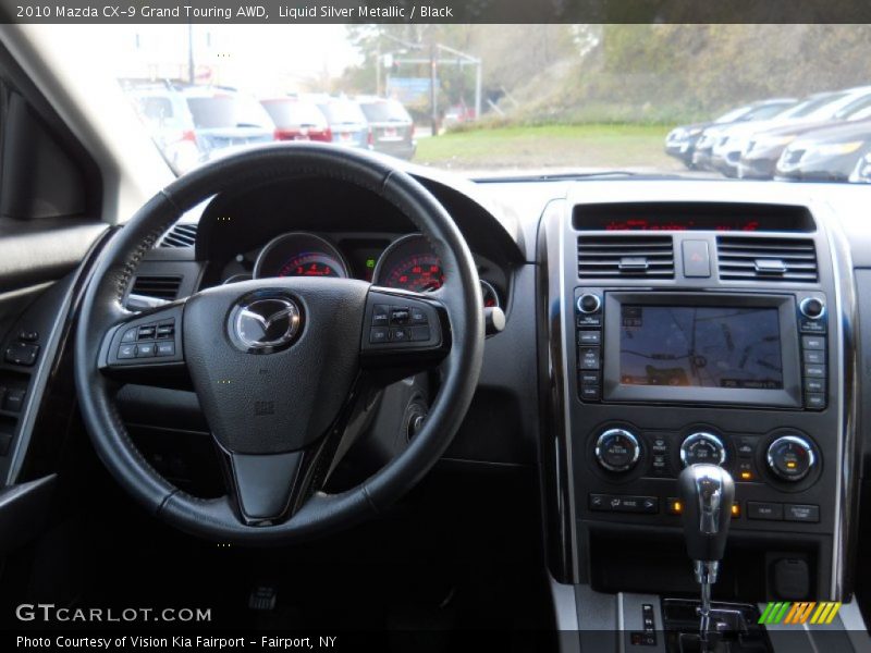 Liquid Silver Metallic / Black 2010 Mazda CX-9 Grand Touring AWD