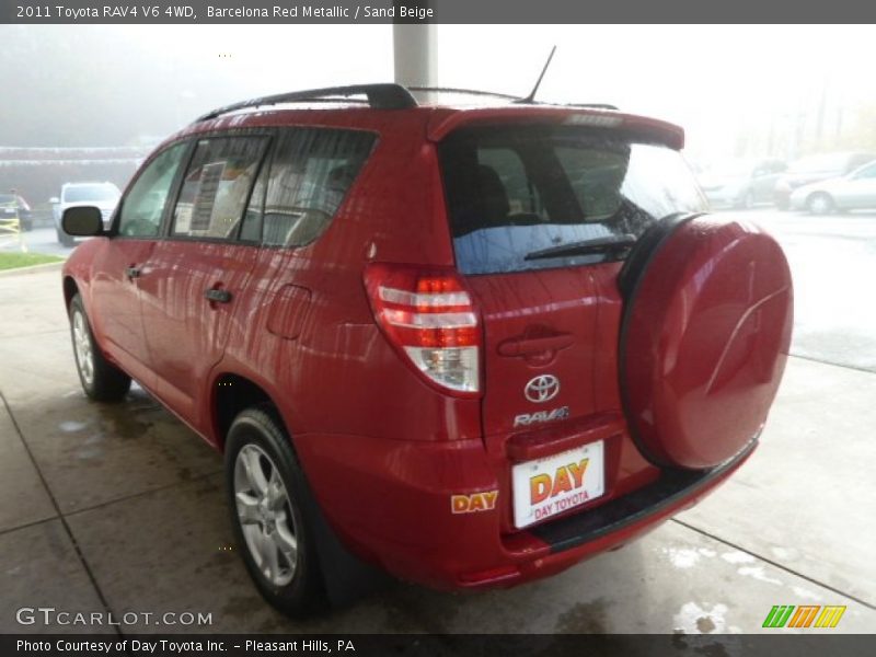 Barcelona Red Metallic / Sand Beige 2011 Toyota RAV4 V6 4WD