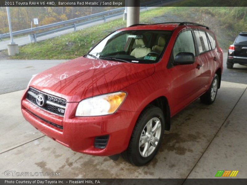 Barcelona Red Metallic / Sand Beige 2011 Toyota RAV4 V6 4WD