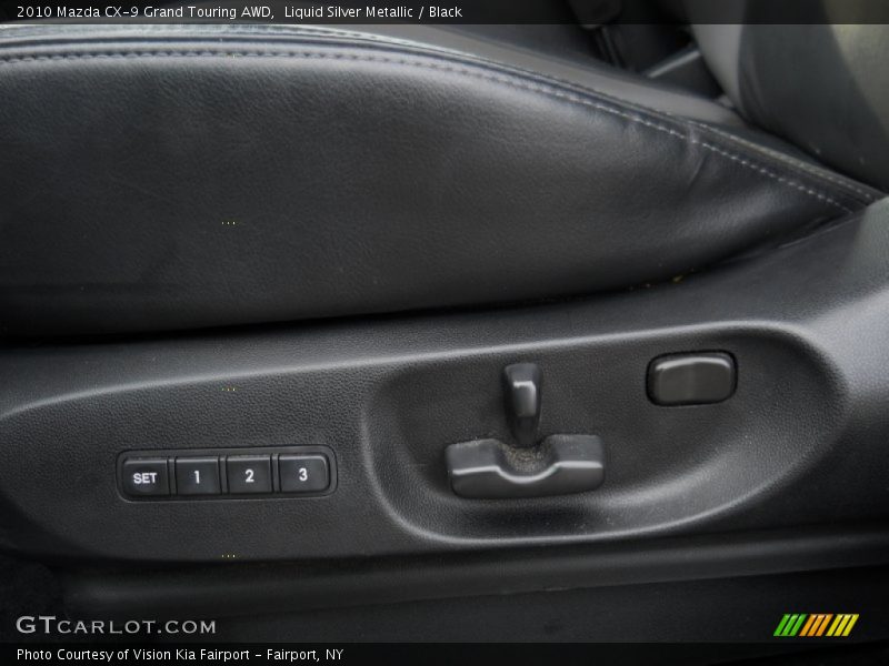 Liquid Silver Metallic / Black 2010 Mazda CX-9 Grand Touring AWD