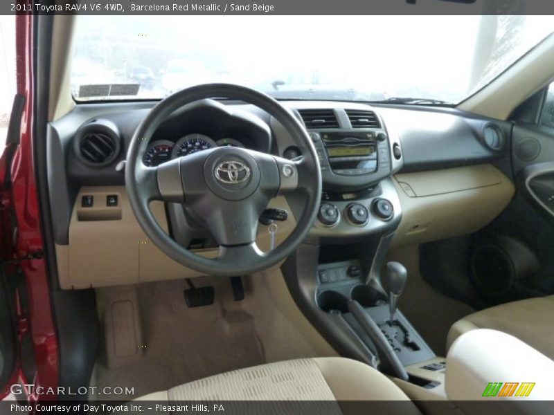 Barcelona Red Metallic / Sand Beige 2011 Toyota RAV4 V6 4WD