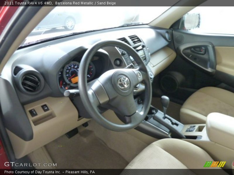 Barcelona Red Metallic / Sand Beige 2011 Toyota RAV4 V6 4WD