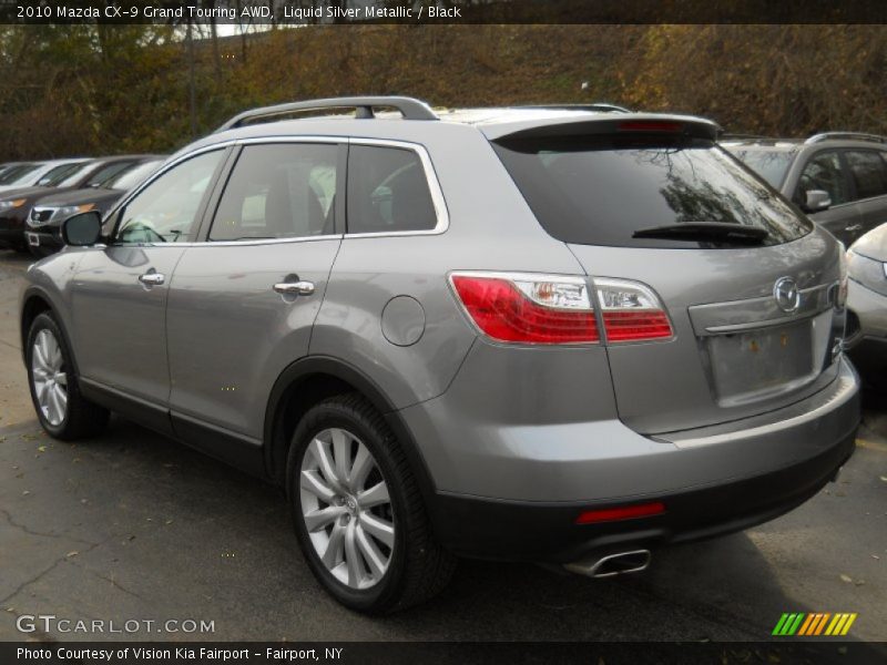Liquid Silver Metallic / Black 2010 Mazda CX-9 Grand Touring AWD