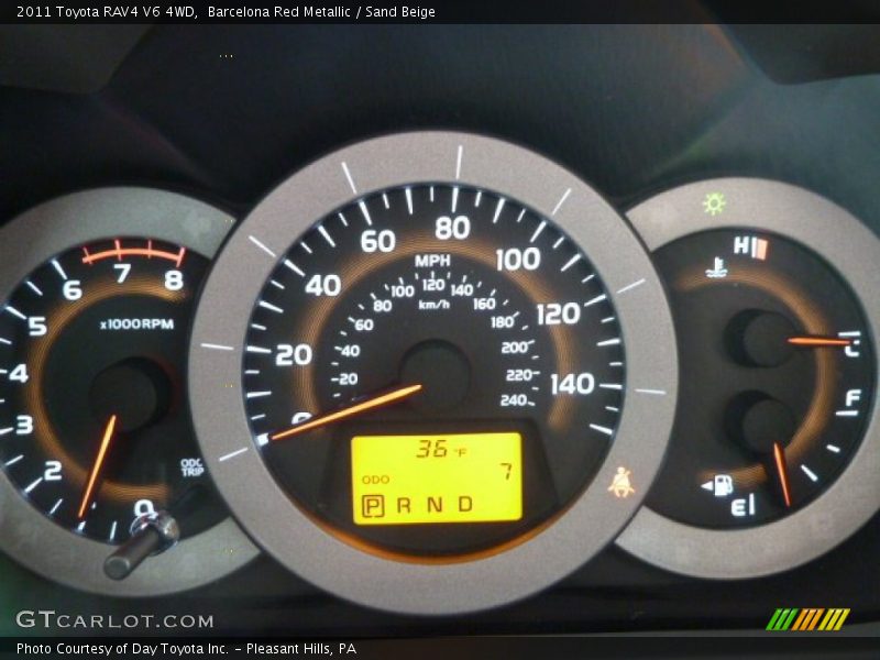 Barcelona Red Metallic / Sand Beige 2011 Toyota RAV4 V6 4WD