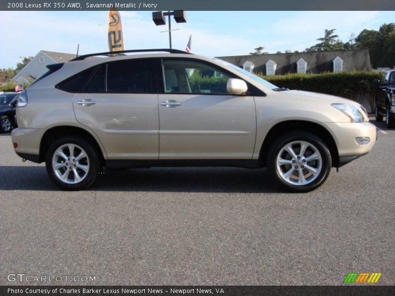 Savannah Metallic / Ivory 2008 Lexus RX 350 AWD