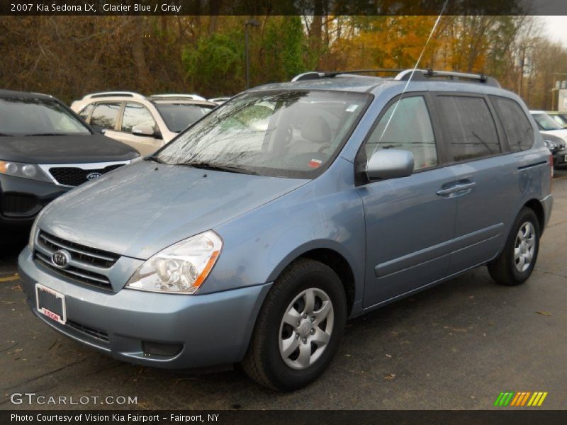 Glacier Blue / Gray 2007 Kia Sedona LX