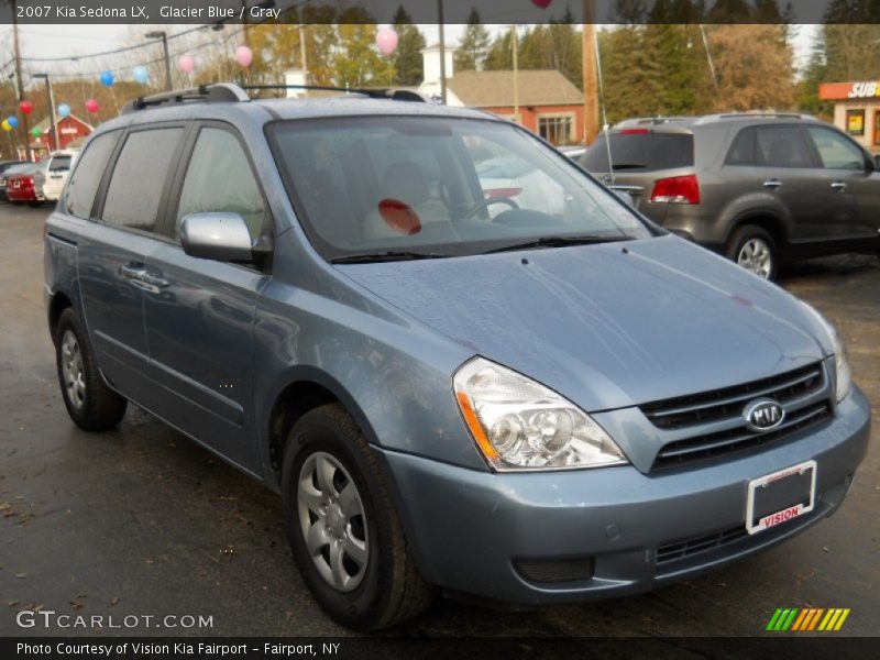 Glacier Blue / Gray 2007 Kia Sedona LX