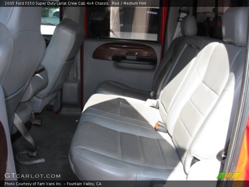 Red / Medium Flint 2005 Ford F350 Super Duty Lariat Crew Cab 4x4 Chassis