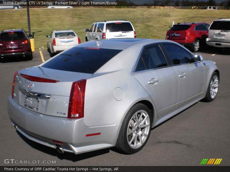 Radiant Silver / Light Titanium/Ebony 2009 Cadillac CTS -V Sedan