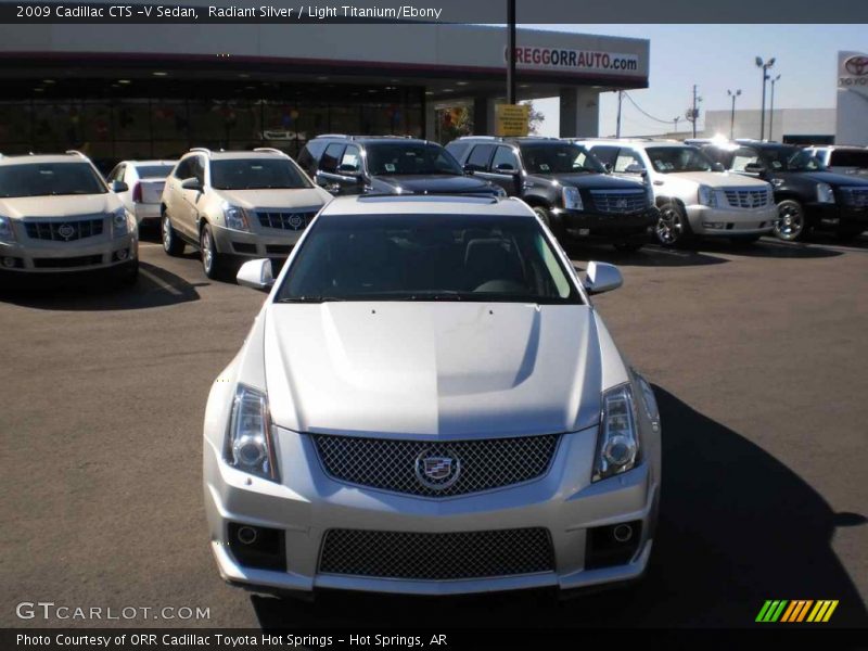 Radiant Silver / Light Titanium/Ebony 2009 Cadillac CTS -V Sedan