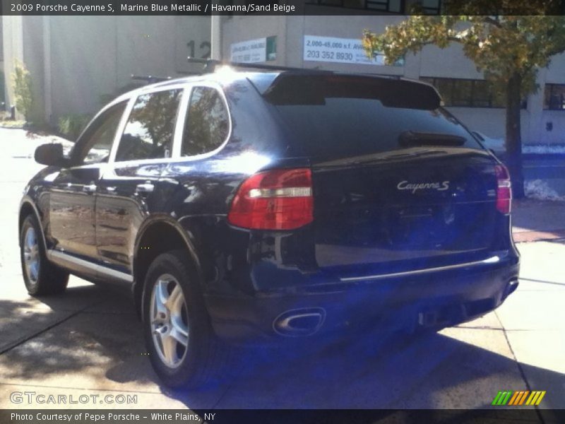 Marine Blue Metallic / Havanna/Sand Beige 2009 Porsche Cayenne S