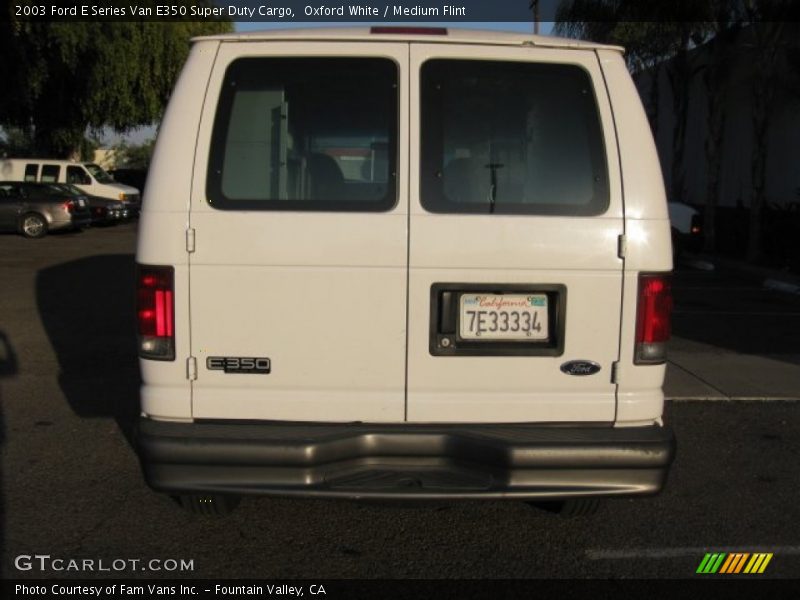 Oxford White / Medium Flint 2003 Ford E Series Van E350 Super Duty Cargo