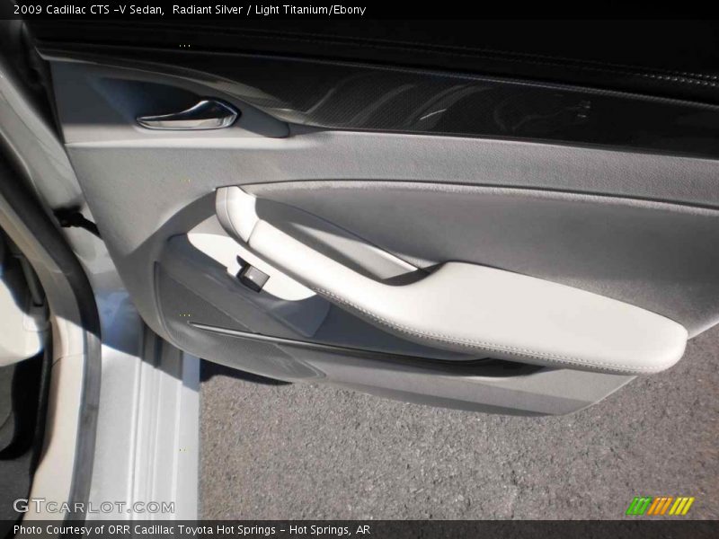 Radiant Silver / Light Titanium/Ebony 2009 Cadillac CTS -V Sedan