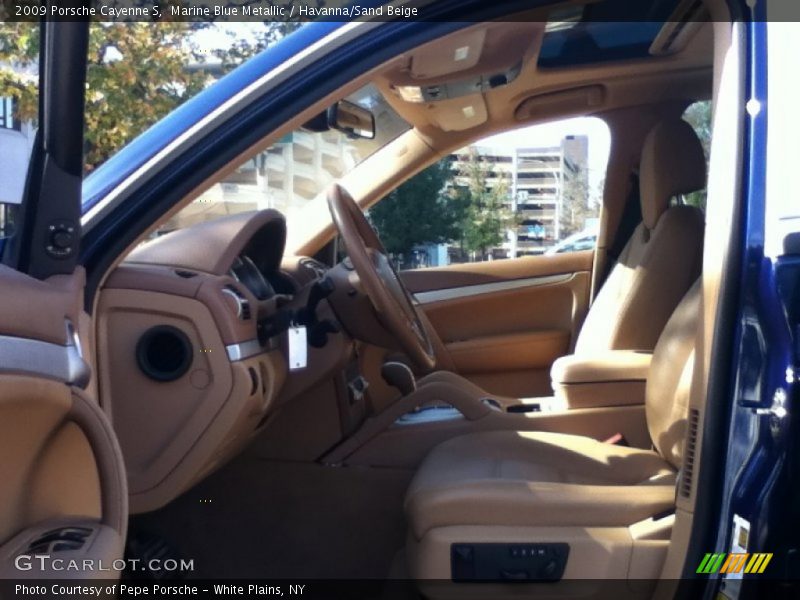 Marine Blue Metallic / Havanna/Sand Beige 2009 Porsche Cayenne S