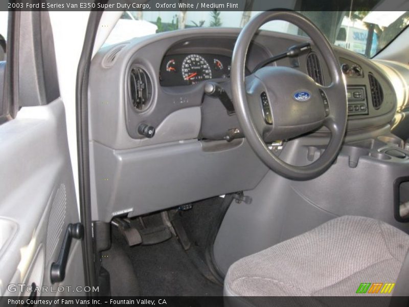 Oxford White / Medium Flint 2003 Ford E Series Van E350 Super Duty Cargo
