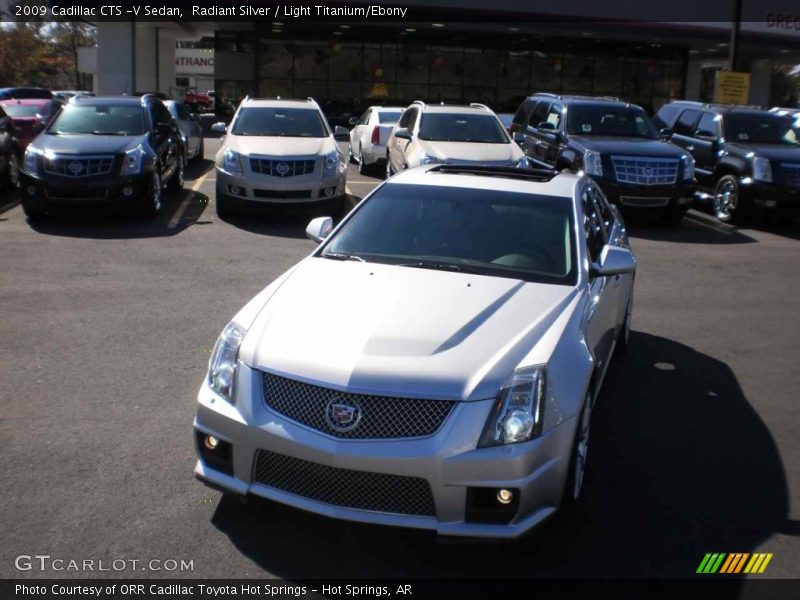 Radiant Silver / Light Titanium/Ebony 2009 Cadillac CTS -V Sedan