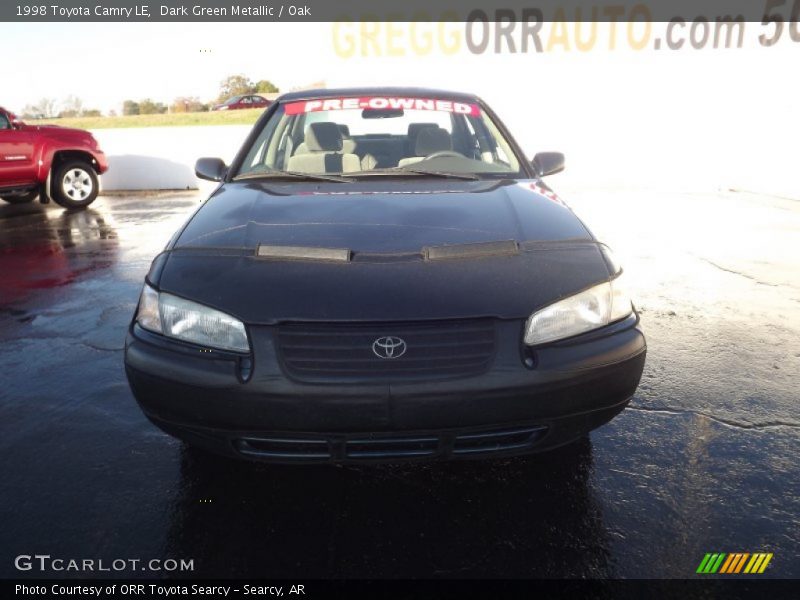Dark Green Metallic / Oak 1998 Toyota Camry LE