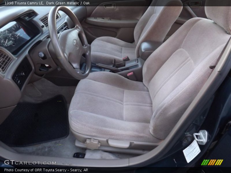 Dark Green Metallic / Oak 1998 Toyota Camry LE