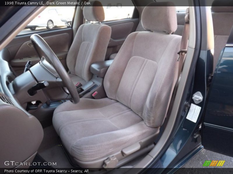 Dark Green Metallic / Oak 1998 Toyota Camry LE